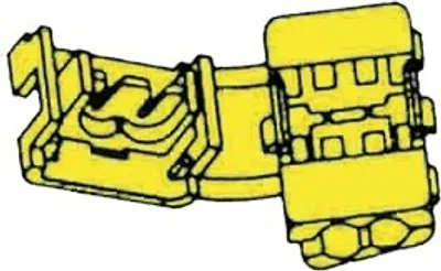 Produktbild von Gelbe Schnellkupplung für Kabel AWG 12-10 / 4-6mm², ohne Abisolieren, 100 Stück