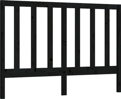 Obrázok produktu pre vidaXL Čelo postele čierne 126x4x100 cm Masívne borovicové drevo