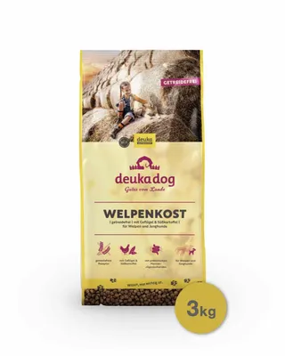 Produktbild von DEUKA Welpenkost Hundefutter 3 kg (Kleinverpackung)