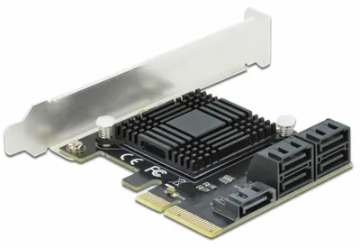 Produktbild von DeLOCK 5 Port SATA PCI Express x4 Karte - Low Profile Formfaktor, PCIe, SATA, 6 Gbit/s, SATA