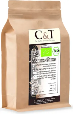 Produktbild von Espresso Crema | Cafe 1000 g gemahlen im Kraftpapierbeutel