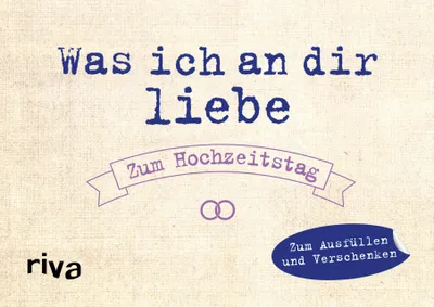 Produktbild von Was ich an dir liebe - Zum Hochzeitstag