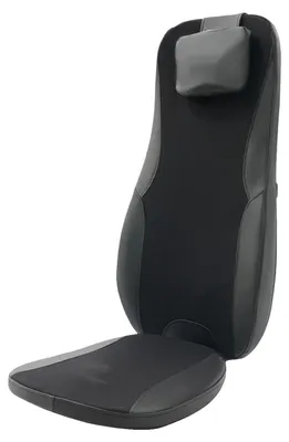 Image de Coussin de massage, niveaux de chaleur réglables, utilisation polyvalente, couleur noire