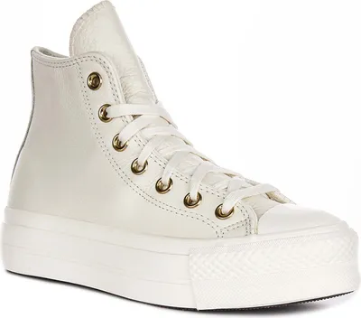 Produktbild von Converse All Star Lift Hi A12764C in Creme Gold Leder – 7 UK - 40 EU - 9 US / Cream