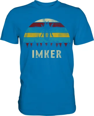 Produktbild von Imker Bienen T-Shirt – Royal Blue / 5XL