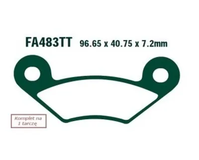 Produktbild von EBC Brakes Bremsbeläge Satz Bremsklötze FA483TT