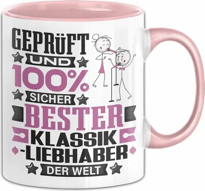 Produktbild von Klassikliebhaber Geschenk Lustiger Spruch für Klassikliebhaber Geschenkidee Bester Klassikliebhaber Der Welt (Rosa)