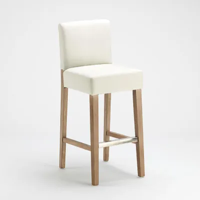 Produktbild von Barhocker Holzküche Design Hoch 74 cm Comfort XL - Shabby Weiß