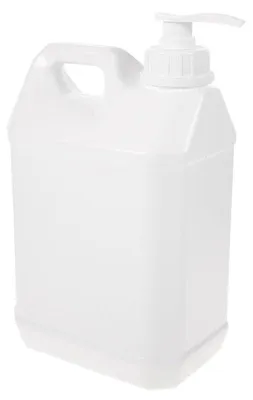 Pumpdispenser 3 l Kunststoff weiß – Nachfüllbarer Flüssigkeitsbehälter