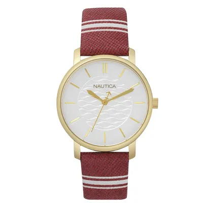 Zdjęcie produktu dla Zegarek damski Nautica NAPCGS003 czerwony