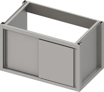 Immagine prodotto di Mobiletto sottolavello versione 2.0 con ante scorrevoli, base 1000x540x660 mm
