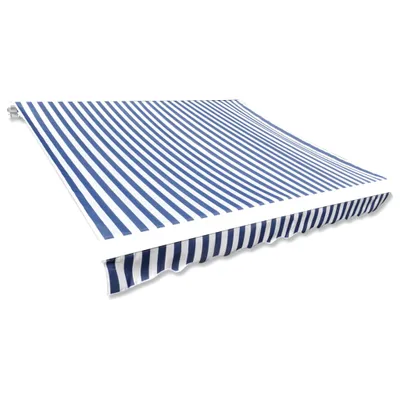 Immagine prodotto di The Living Store Telo da sole in tela Blu & Bianco 350x250 cm