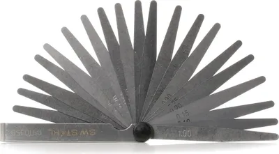 Immagine prodotto di Spessimetri in acciaio SW, 0,05-1,00 mm, 20 fogli 09103SB