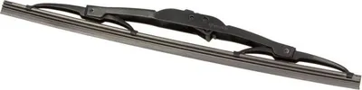 A car windshield wiper blade is shown against a white background.