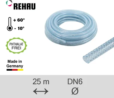 Produktbild von REHAU Industrieschlauch Raufilam-E 6,0/3,0 - 25m
