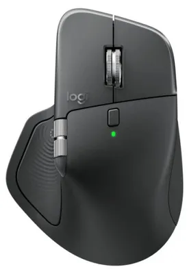Produktbild von Logitech MX Master 4 for Business, rechts, Laser, RF Wireless + Bluetooth, 8000 DPI, Graphit
