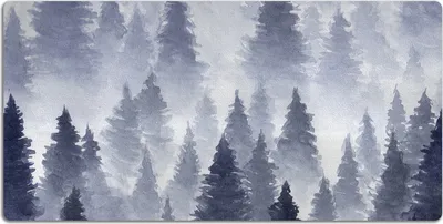 Produktbild von Schreibtischmatte Tischunterlage 100x50 cm Mauspad - Waldlandschaft.