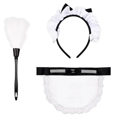 Produktbild von 3-teiliges Dienstmädchen-Kostüm-Set für Partys