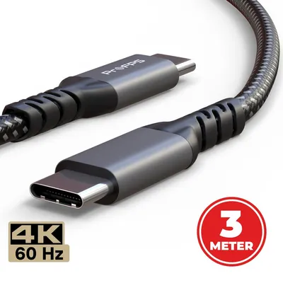 Productafbeelding van ProFPS USB-C naar USB-C Kabel - 3 Meter - USB 3.2 Gen2 - 240W - 20Gbps