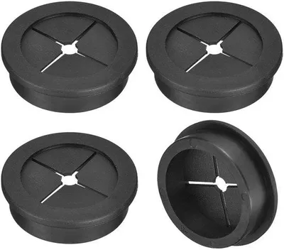 Produktbild von Kabeldoorvoertule aus Gummi, 4er Pack, für Stille Kabelorganisation