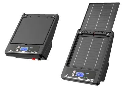 Immagine prodotto di Recinzione elettrica, tensione regolabile, alimentazione a energia solare, colore nero