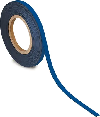 Produktbild von MAUL Kennzeichnungsband Metall 1 Stück 42 g/cm ² magnetisch kunststoffbeschichtet beschriftbar 10 m x 1 cm x 1 mm blau