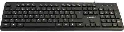 Produktbild von Gembird Multimedia Tastatur schwarz QWERTZ DE-Layout USB