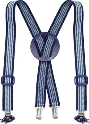 Produktbild von Playshoes Hosenträger Hai gestreift, Größe: 60 cm, hellblau/marine