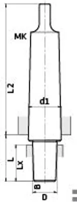Image de Mandrin conique MK 3 / B 18