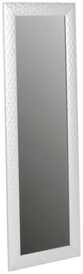 Produktbild von Silberner Wandspiegel LUKE mit Hammerschlagoptik, rechteckig, 50x150x2 cm