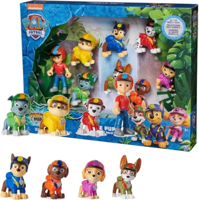 Produktbild von Paw Patrol Junglepups Actionfigur Spielfigur 8er Pack Ryder Spin Master