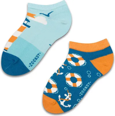 Produktbild von Kinder-Kurzsocken "Meer", Größe 30-35, bunte Socken mit lustigem Muster