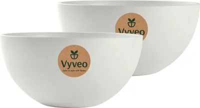 Obrázek produktu pro Vyveo – květináč Bolla – sada 2 ks – bílá – 30 x 15
