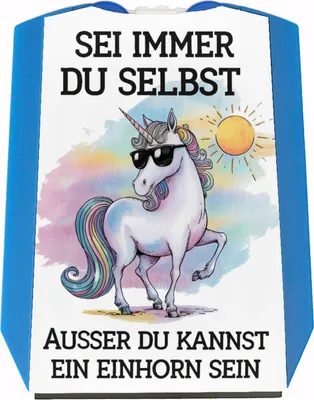 Produktbild von Einhorn mit Sonnenbrille Parkscheibe Sei ein Einhorn