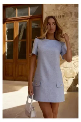 Immagine prodotto di Made of Emotion Mini abito donna Aunese M855 blu cielo M