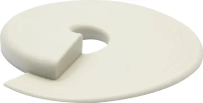 Produktbild von WAGNER Türstopper STOP - Ø 110 x 13 mm, Kunststoff weiß, Unterschieben & Einklemmen, schützt Tür und Wand - 15697901