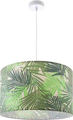 Produktbild von Pendelleuchte Esstisch Lampenschirm Küchenlampe Wohnzimmer Modern Jungle Palme Leuchten Farbe / Größe Grün (Ø38cm)