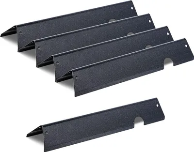 Image de Barres aromatisantes, pièce de rechange pour barbecue de 44 cm, pour Weber Genesis ll 310 315 335 340, E/S 325s, ES/SX 325s, E/S 335, EX/SX/EPX-335, plaque chauffante en acier émaillé plus épaisse, lot de 5