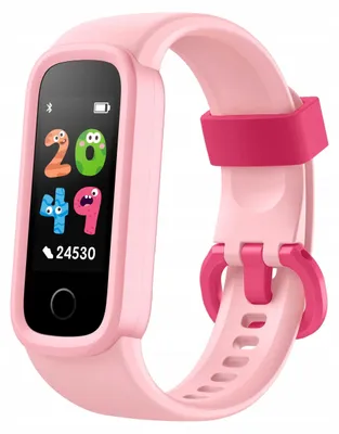 Zdjęcie produktu dla SMARTBAND Zegarek Wodoodporny Opaska dla Dzieci SmartWatch IP68 14 trybów / KR01 / Różowy