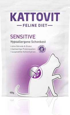 Produktbild von Kattovit Tockenfutter Feline Diets Beutel Sensitive 400 g Fisch & Geflügel