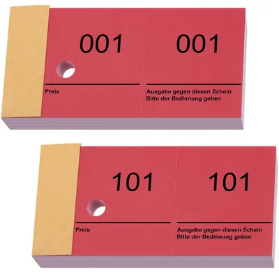Productafbeelding van Set van 200 Unieke Loterijkaarten van 10 x 5 cm