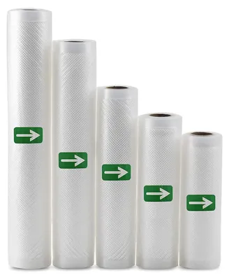 Vakuumbeutel für Lebensmittel, BPA-frei, 2 Rollen 20 cm x 5 m