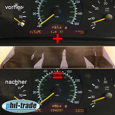 Immagine prodotto di Pellicola di contatto per display del tachimetro, nastro flessibile, compatibile con Mercedes-Benz, modello #12
