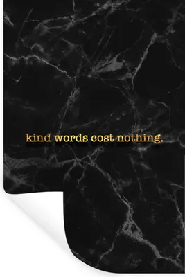 Produktbild von MuchoWow® Wandtattoo Wandsticker Wandaufkleber Zitate - Sprichwörter - Gold - Marmor 80x120 cm Selbstklebend und Repositionierbar - Repositionierbar - Wasser abweisend