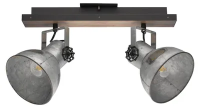 Produktbild von EGLO 49649, Strahler Oberflächenbeleuchtung, E27, 2 Glühbirne(n), LED, 220-240 V, Schwarz, Braun