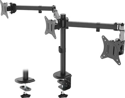Produktbild von Famanu Dreifach-Monitorhalterung für 17-24 Zoll Bildschirme - Ideal für Zuhause und Büro