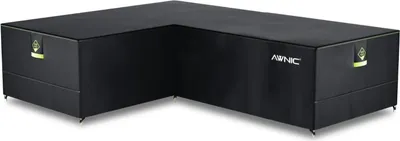 Image de Housse imperméable en L pour banc de jardin - Protection d'extérieur - 1 pièce - polyvalente - 215 x 270 x 71 cm