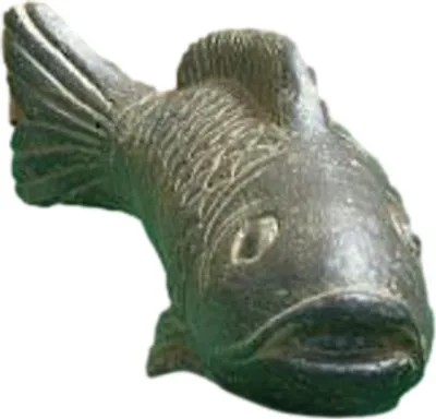 Produktbild von Schöner Fisch aus Steinguss perfekt für den Garten die Terrasse oder den Vorgarten ist Frostfest Witterungsbeständig und Neu 11cm H, AP-FISH-025af