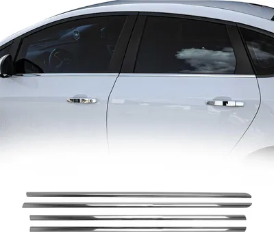 Zdjęcie produktu dla Listwy okienne do Opel Astra H notchback 2009-2013 stal nierdzewna 4szt