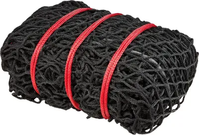 Zdjęcie produktu dla Siatka do bel okrągłych, 1,8 x 1,8 x 1,8 m, otwory 42 x 42 mm, materiał PE, konstrukcja bez węzłów, z opaskami zaciskowymi, igłą, sznurkiem do naprawy i torbą do przechowywania, siatka do powolnego karmienia dla koni